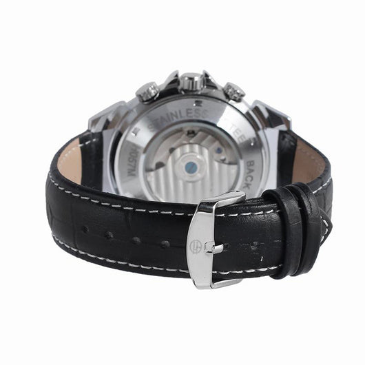Reloj Automático de Lujo con Calendario Completo y Tourbillon en Cuero Genuino - Image 14