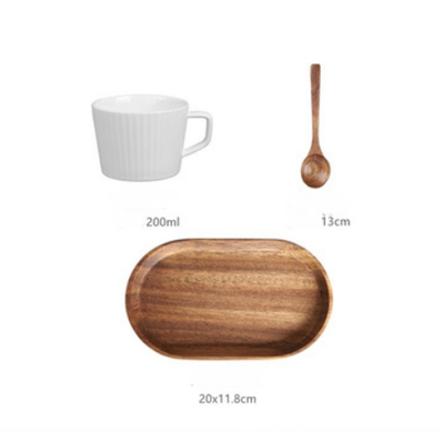 Bandeja de Madera Maciza para Té de la Tarde - Image 3