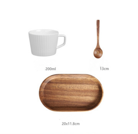 Bandeja de Madera Maciza para Té de la Tarde - Image 3