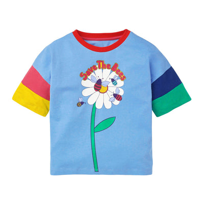 Playera Infantil Estampado Cartoon - Manga Corta Verano