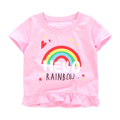 Camiseta de Algodón Puro para Niña - Manga Corta Verano - Image 10