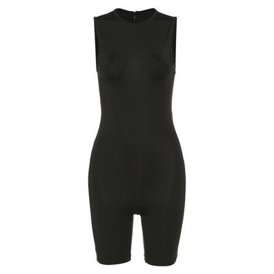 Mono Elegante sin Mangas de Colores Lisos para Mujer - Image 7