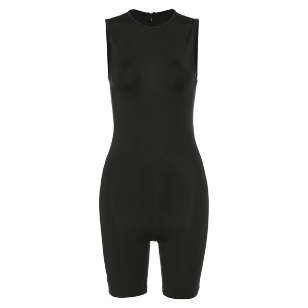 Mono Elegante sin Mangas de Colores Lisos para Mujer