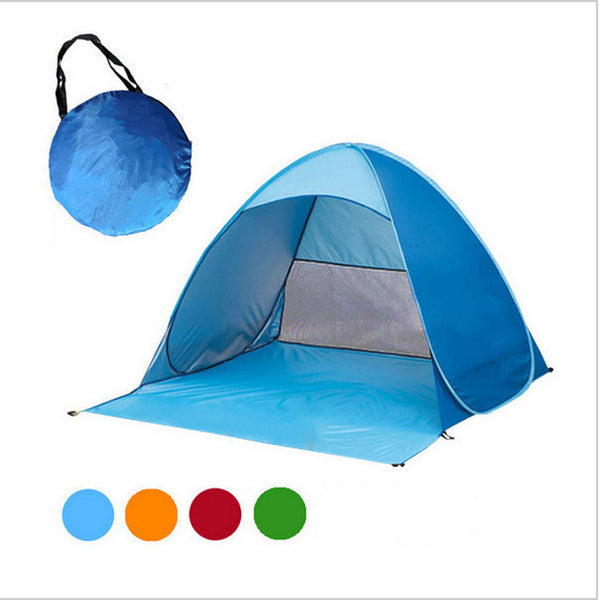 Carpa de Playa Instantánea con Protección Solar - Montaje Rápido para Camping