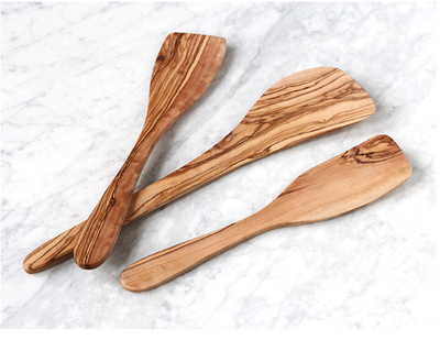 Espátula de Madera de Olivo con Mango Largo - Cuchara de Madera Maciza para Cocina - Image 8