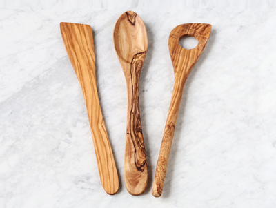 Espátula de Madera de Olivo con Mango Largo - Cuchara de Madera Maciza para Cocina - Image 9