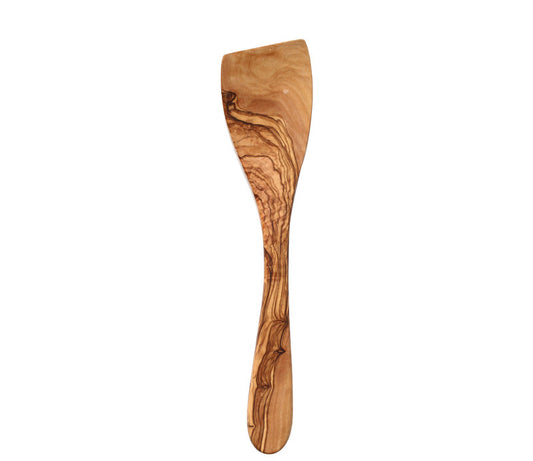 Espátula de Madera de Olivo con Mango Largo - Cuchara de Madera Maciza para Cocina - Image 2