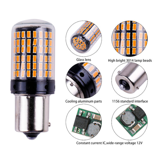 Foco LED Canbus 1156 144SMD para Frenos y Direccionales - Súper Brillante 12-28V - Image 4