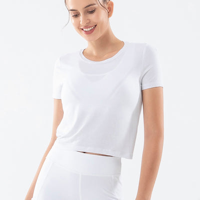 Blusa de Yoga Deportiva Manga Corta para Mujer - Image 3