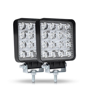 Faro LED de Trabajo 4 Pulgadas 48W - Luz Auxiliar Cuadrada para Vehículos - Image 8