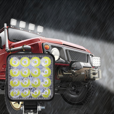Faro LED de Trabajo 4 Pulgadas 48W - Luz Auxiliar Cuadrada para Vehículos - Image 9