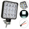 Faro LED de Trabajo 4 Pulgadas 48W - Luz Auxiliar Cuadrada para Vehículos