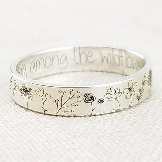 Anillo de Diente de León Minimalista - Estilo Europeo y Americano