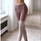 Pantalones Yoga Cintura Alta con Diseño Color Block Elásticos