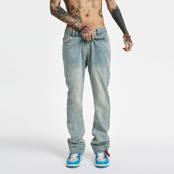 Jeans Acampanados Desgastados Antidote - Estilo Vintage Desenfadado