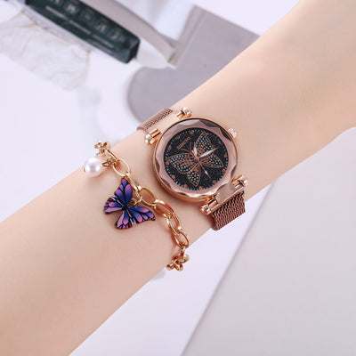 Conjunto de Joyería Mariposa Elegante con Reloj y Accesorios - Image 7