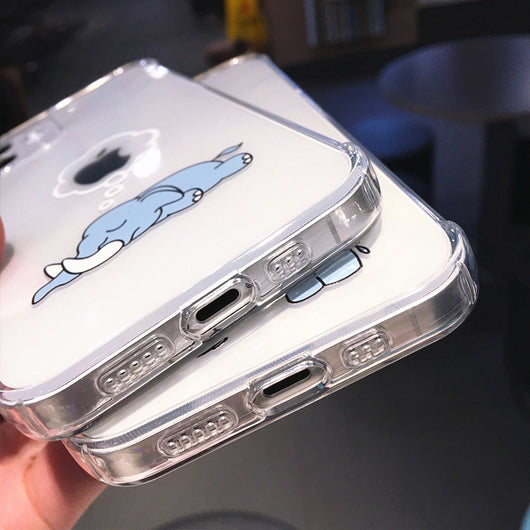 Funda Protectora Elefante Caricatura a Prueba de Caídas para Celular - Image 10