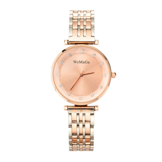Conjunto de 4 Relojes para Mujer Oro Rosa con Diamantes Incrustados - Image 6