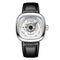 Automatic Mechanical Watch with Square Hollow Design