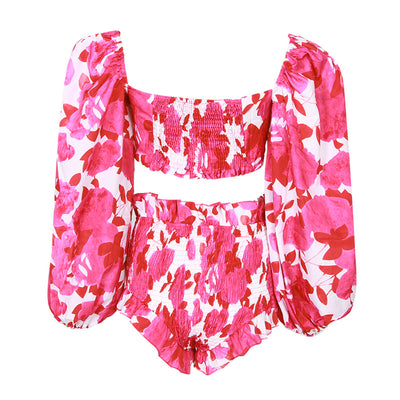 Conjunto Deportivo: Blusa Corta y Shorts con Cintura Elástica - Image 9
