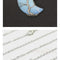 Natural Crystal Moon Pendant Protein necklace chain