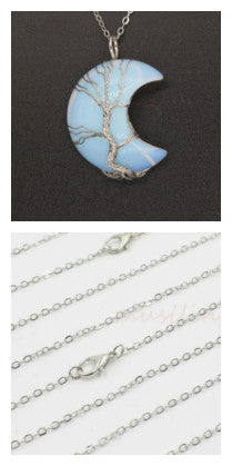 Colgante de Luna con Cristal Natural - Image 12