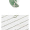 Natural Crystal Moon Pendant Verde necklace chain