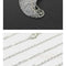 Natural Crystal Moon Pendant Blanco necklace chain