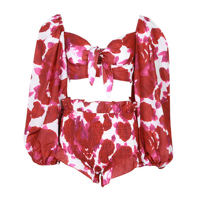 Conjunto Deportivo: Blusa Corta y Shorts con Cintura Elástica - Image 6