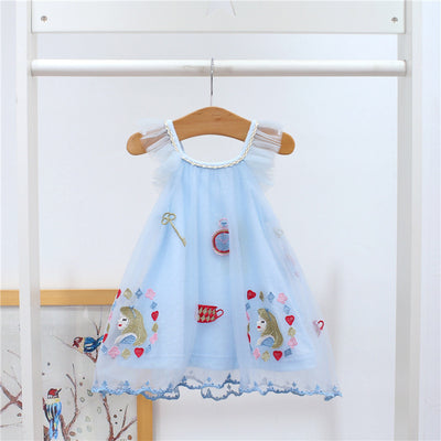 Vestido Infantil Princesa con Encaje Bordado - Niña 0-2 Años - Image 8