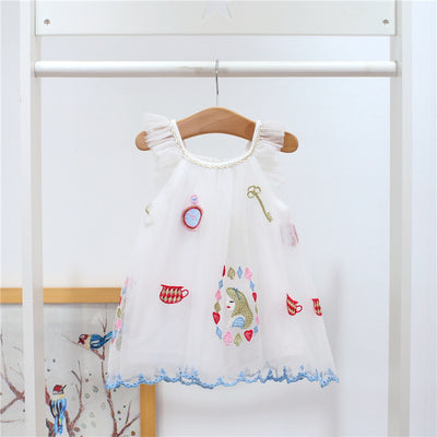 Vestido Infantil Princesa con Encaje Bordado - Niña 0-2 Años - Image 2