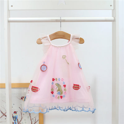 Vestido Infantil Princesa con Encaje Bordado - Niña 0-2 Años - Image 4