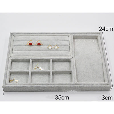 Organizador de Joyas Terciopelo - Bandeja Exhibidora para Anillos y Aretes - Image 15