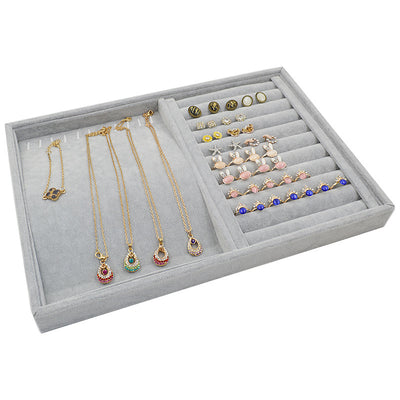 Organizador de Joyas Terciopelo - Bandeja Exhibidora para Anillos y Aretes - Image 23