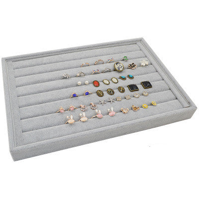 Organizador de Joyas Terciopelo - Bandeja Exhibidora para Anillos y Aretes - Image 22