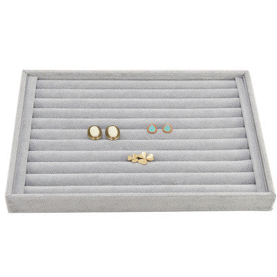 Organizador de Joyas Terciopelo - Bandeja Exhibidora para Anillos y Aretes - Image 10