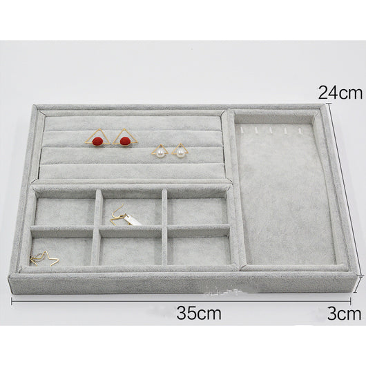 Organizador de Joyas Terciopelo - Bandeja Exhibidora para Anillos y Aretes - Image 11