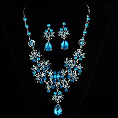 Conjunto de Collar y Aretes Nupcial Elegante para Novia - Image 8