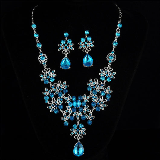 Conjunto de Collar y Aretes Nupcial Elegante para Novia - Image 8