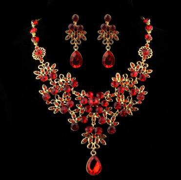 Conjunto de Collar y Aretes Nupcial Elegante para Novia - Image 4