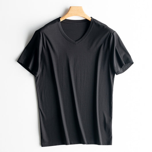 Camiseta de Lujo para Hombre en Seda y Algodón Mercerizado - Image 11