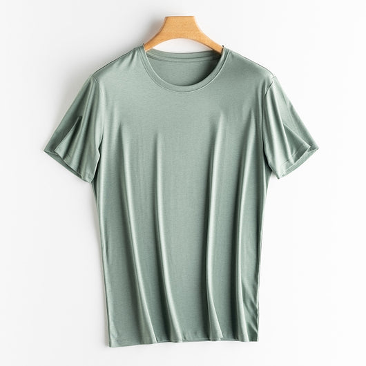 Camiseta de Lujo para Hombre en Seda y Algodón Mercerizado - Image 7