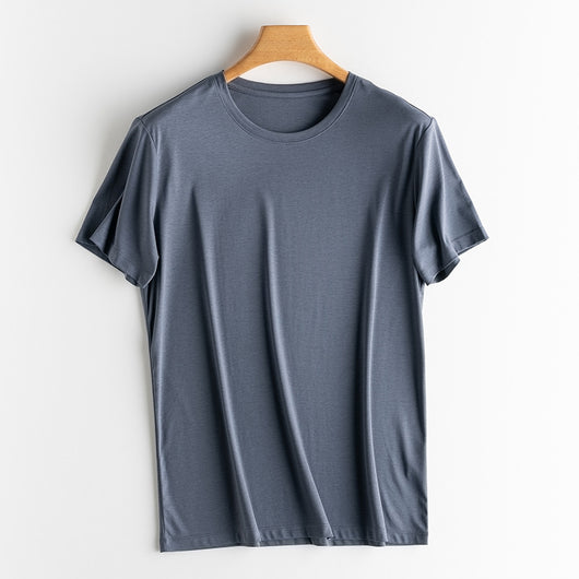 Camiseta de Lujo para Hombre en Seda y Algodón Mercerizado - Image 5