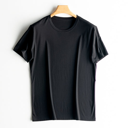 Camiseta de Lujo para Hombre en Seda y Algodón Mercerizado - Image 3