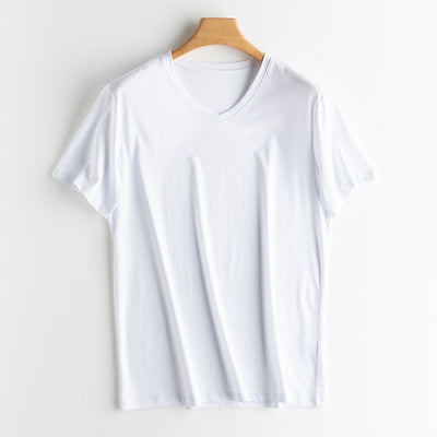 Camiseta de Lujo para Hombre en Seda y Algodón Mercerizado - Image 2