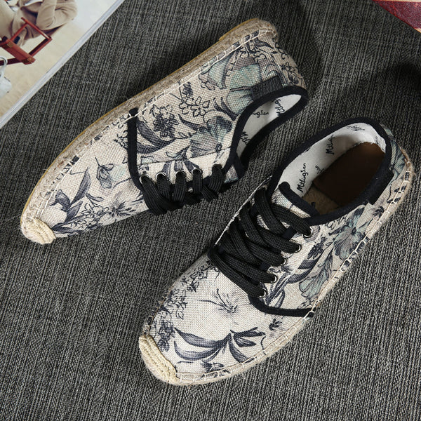 Alpargatas Hombre Primavera - Zapatos de Lona Respirable Tipo Mocasín Slip On