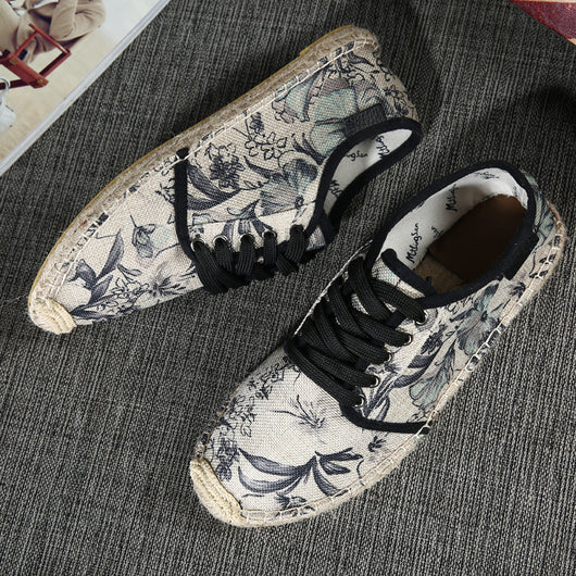 Alpargatas Hombre Primavera - Zapatos de Lona Respirable Tipo Mocasín Slip On