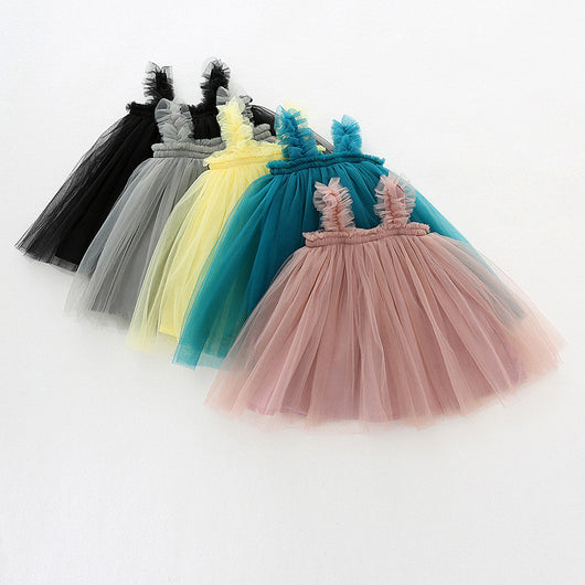Vestido Tutú Princesa con Orejas de Madera y Falda de Tul Gasa - Image 5