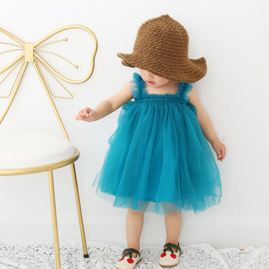 Vestido Tutú Princesa con Orejas de Madera y Falda de Tul Gasa - Image 4