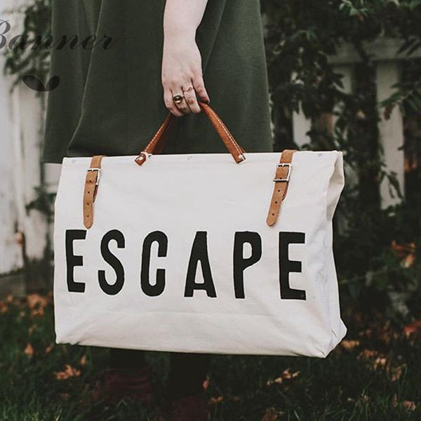Bolsa de Viaje para Hombre en Cuero y Lona con Detalles en Rosa